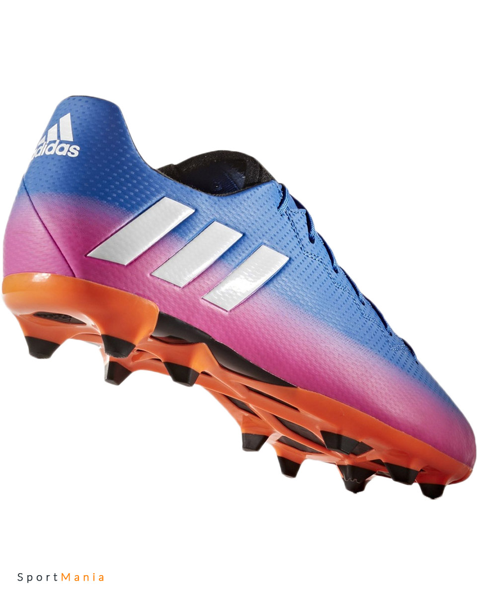 BA9147 Бутсы футбольные Messi 16.3 FG синий, розовый, ярко-оранжевый, белый дети синий, розовый, ярко-оранжевый, белый