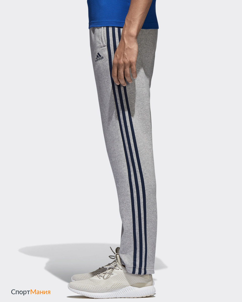Флисовые брюки Adidas Essentials 3-Stripes мужчины цвет серый