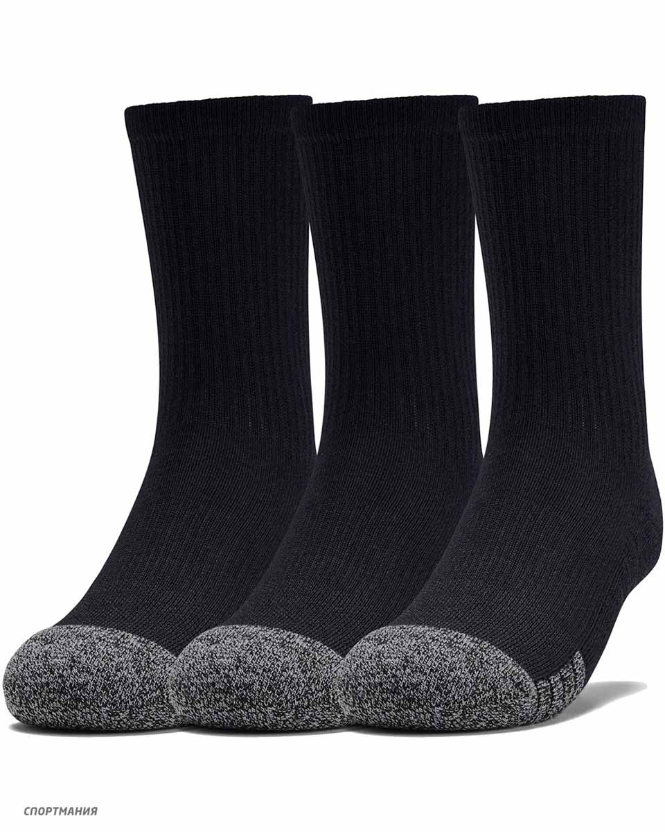 1346750-001 Детские носки Under Armour HeatGear Crew черный, серый