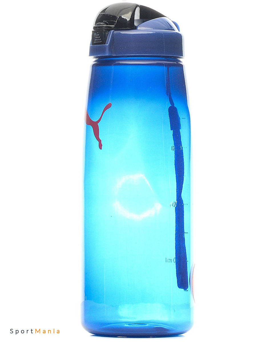 05284110 Бутылка для воды Puma Lifestyle Water Bottle голубой, темно-синий, оранжевый