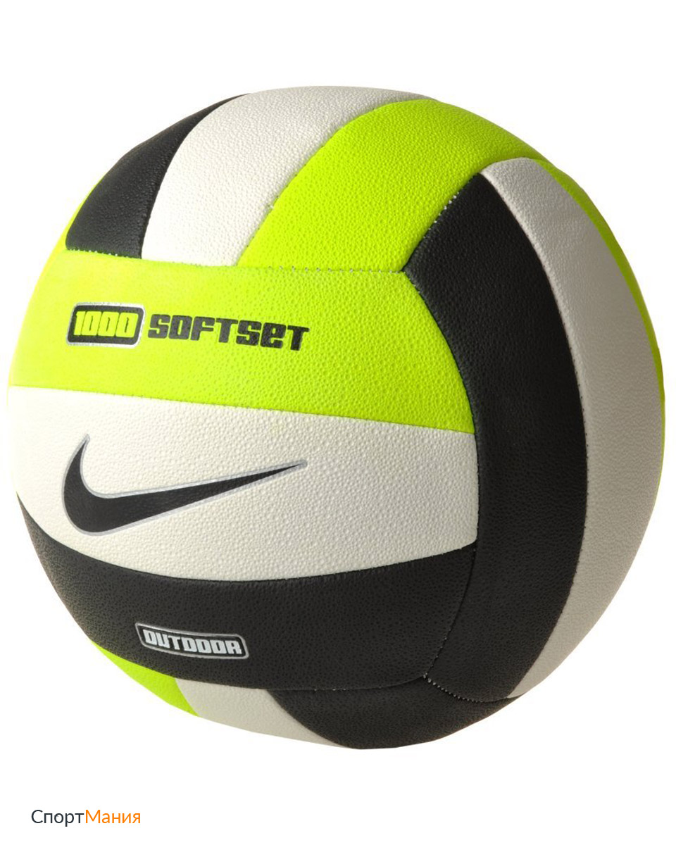 N.VO.07.920.NS Волейбольный мяч Nike 1000 Soft Set белый, черный, светло-зеленый