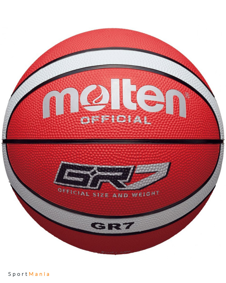 BGR7-RW Баскетбольный мяч Molten BGR7-RW красный, белый, черный