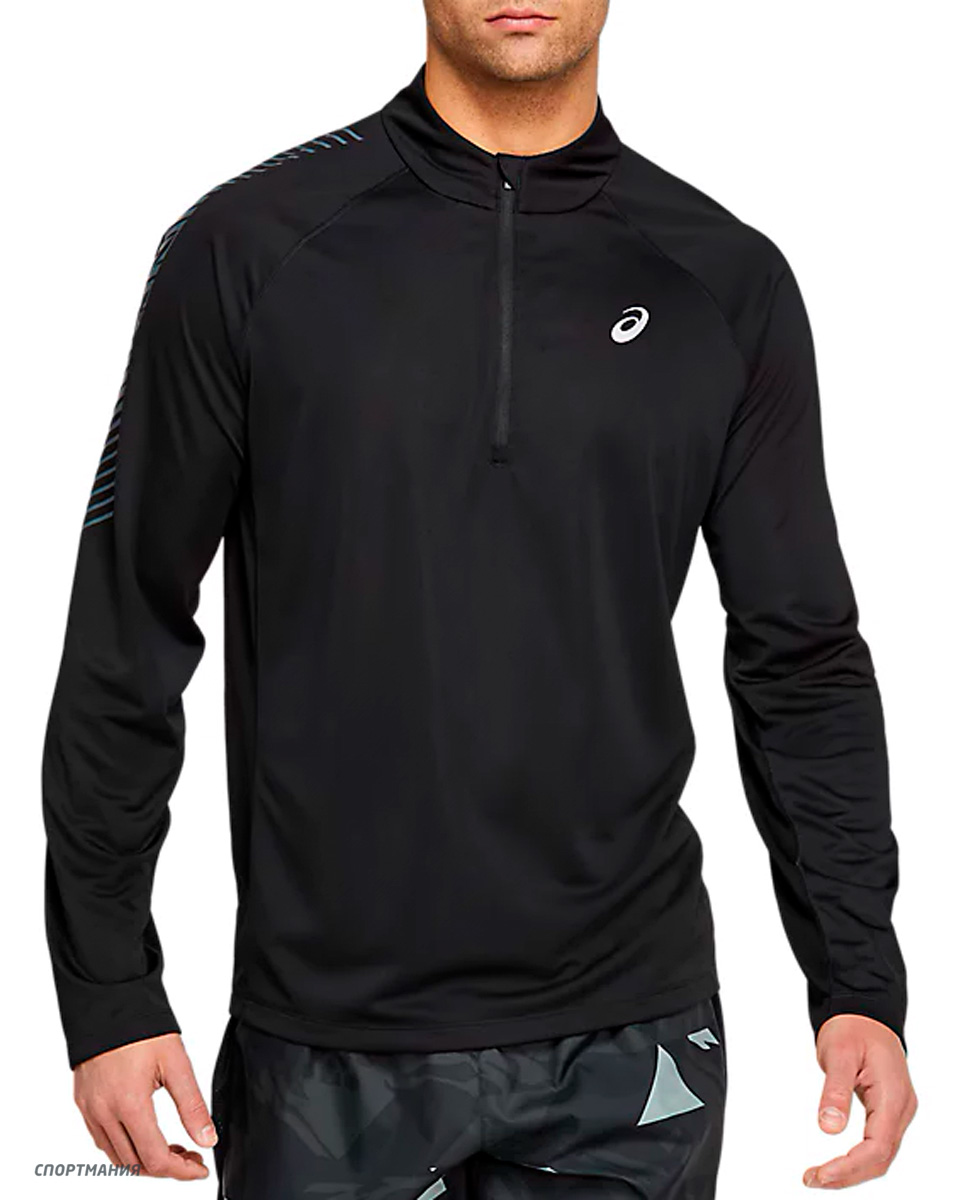 2011B053-400 Беговая рубашка Asics Icon LS 1/2 Zip Top голубой