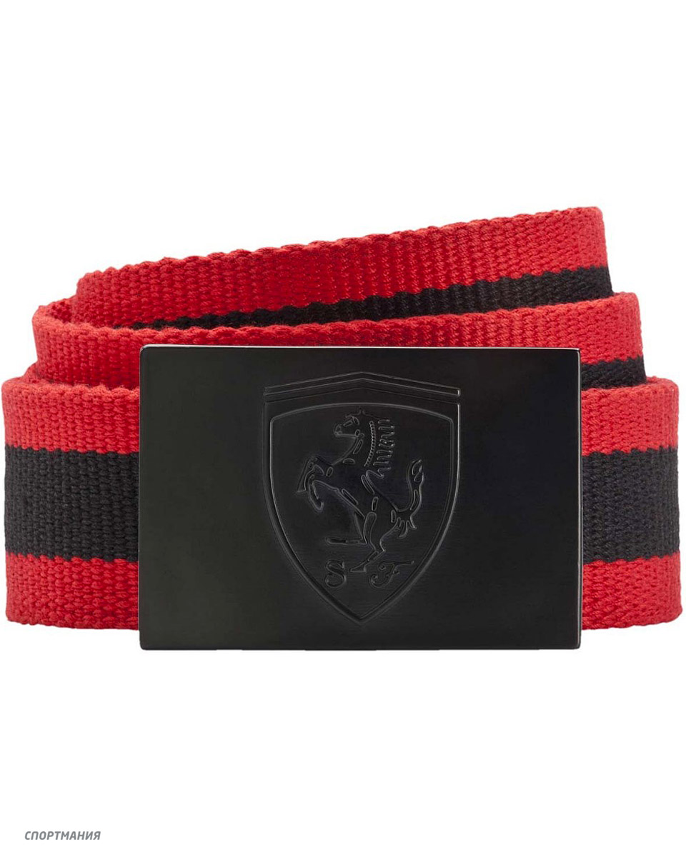 5307701 Ремень Puma Ferrari Fanwear Belt красный, черный