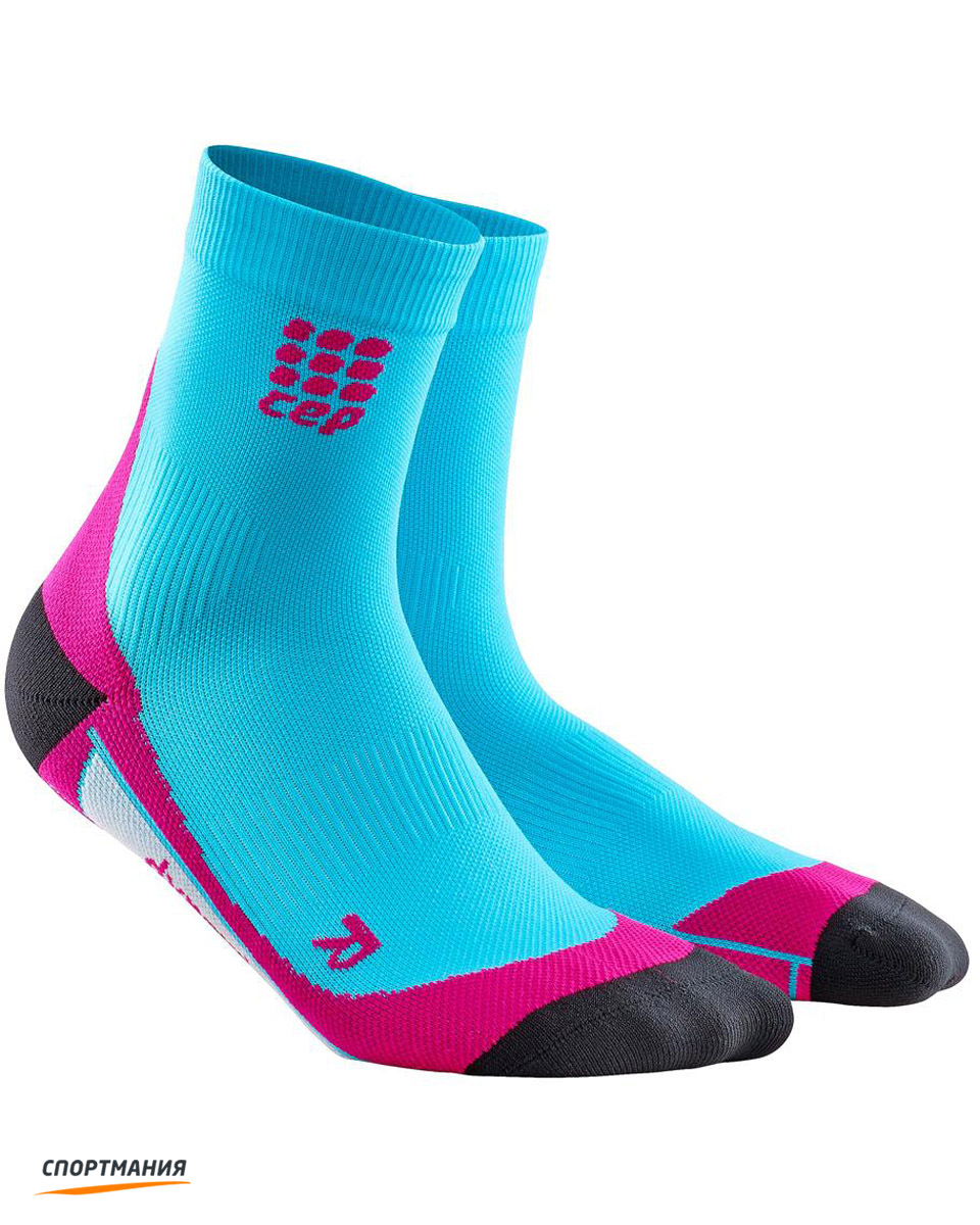 C10W-S4 Женские средние носки CEP C10W голубой, розовый