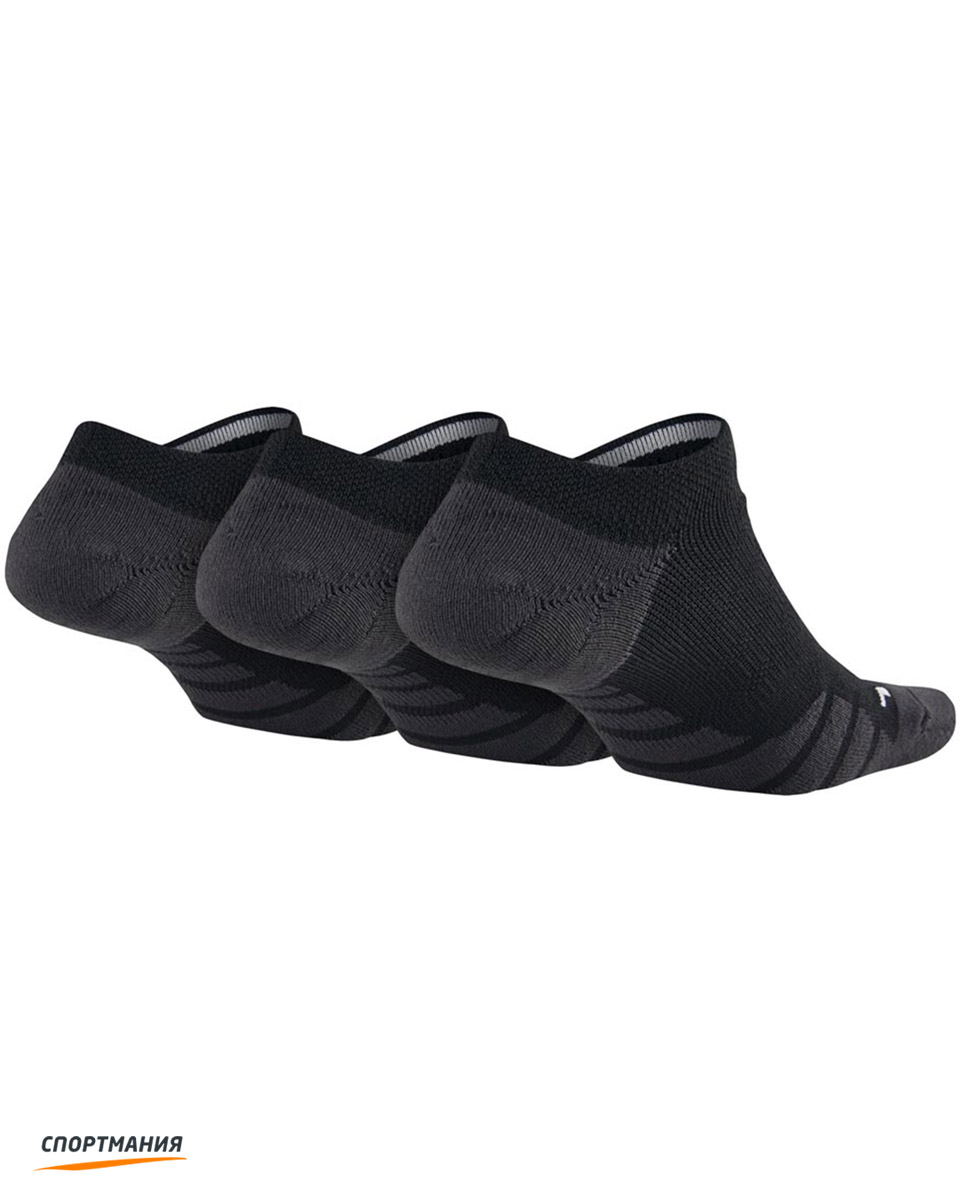 SX5571-010 Женские носки Nike Dry Cushion No Show Training Sock (3 пары) черный, серый