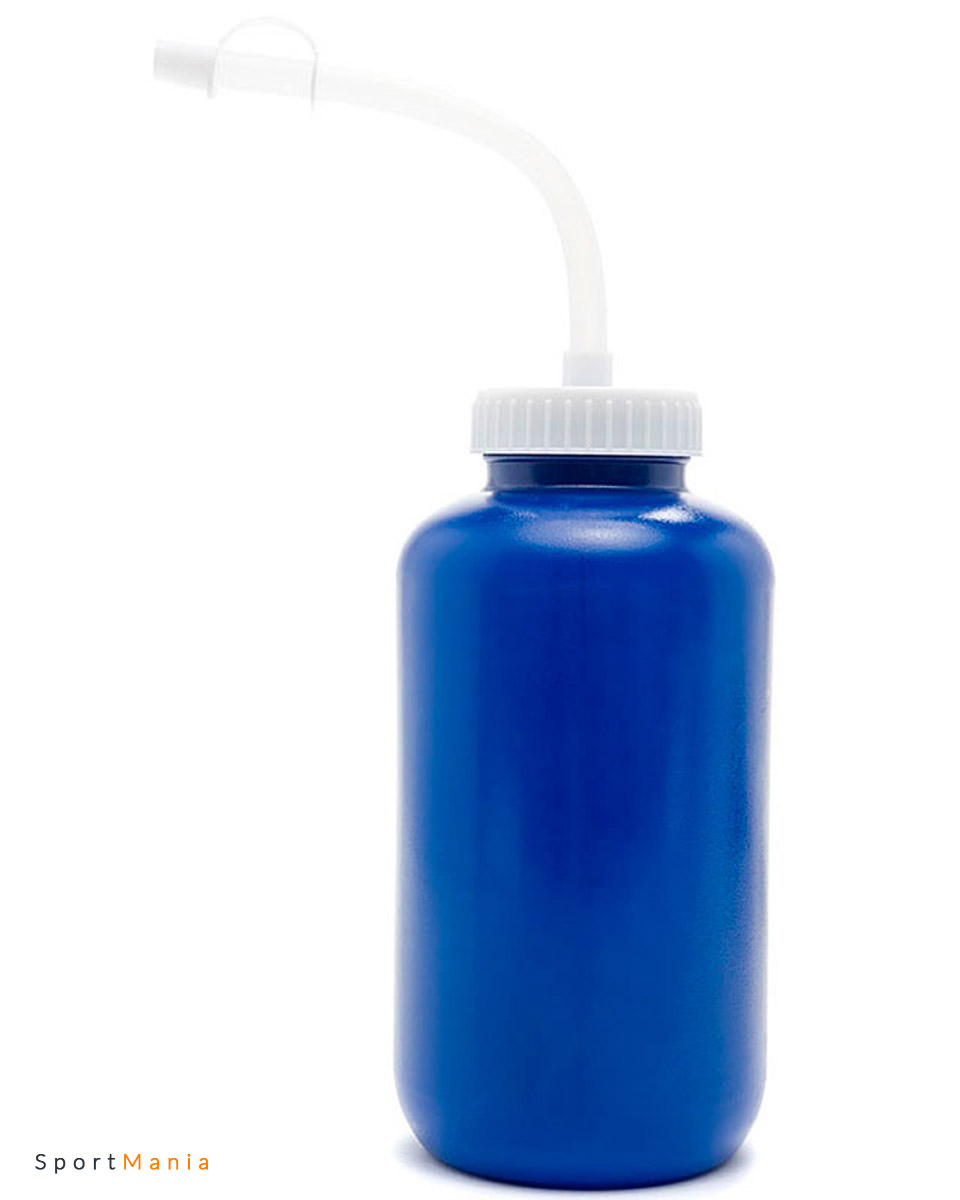 Бутылка для воды с соломинкой Mad Guy 0,95 л Бутылка для воды с соломинкой Mad Guy 0,95 л синий, бел