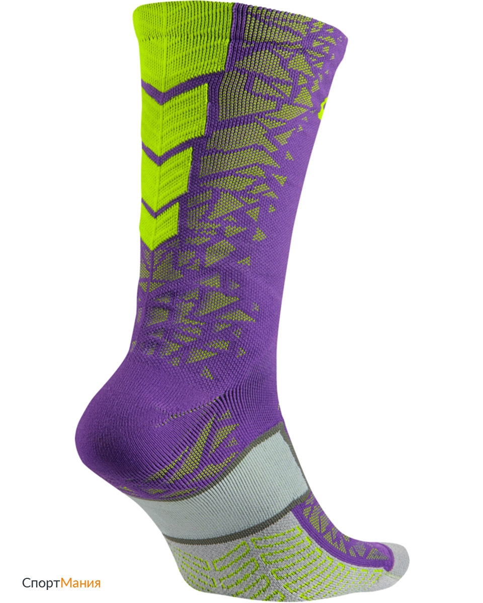 SX5027-560 Футбольные носки Nike Hypervenom Matchfit фиолетовый, светло-зеленый