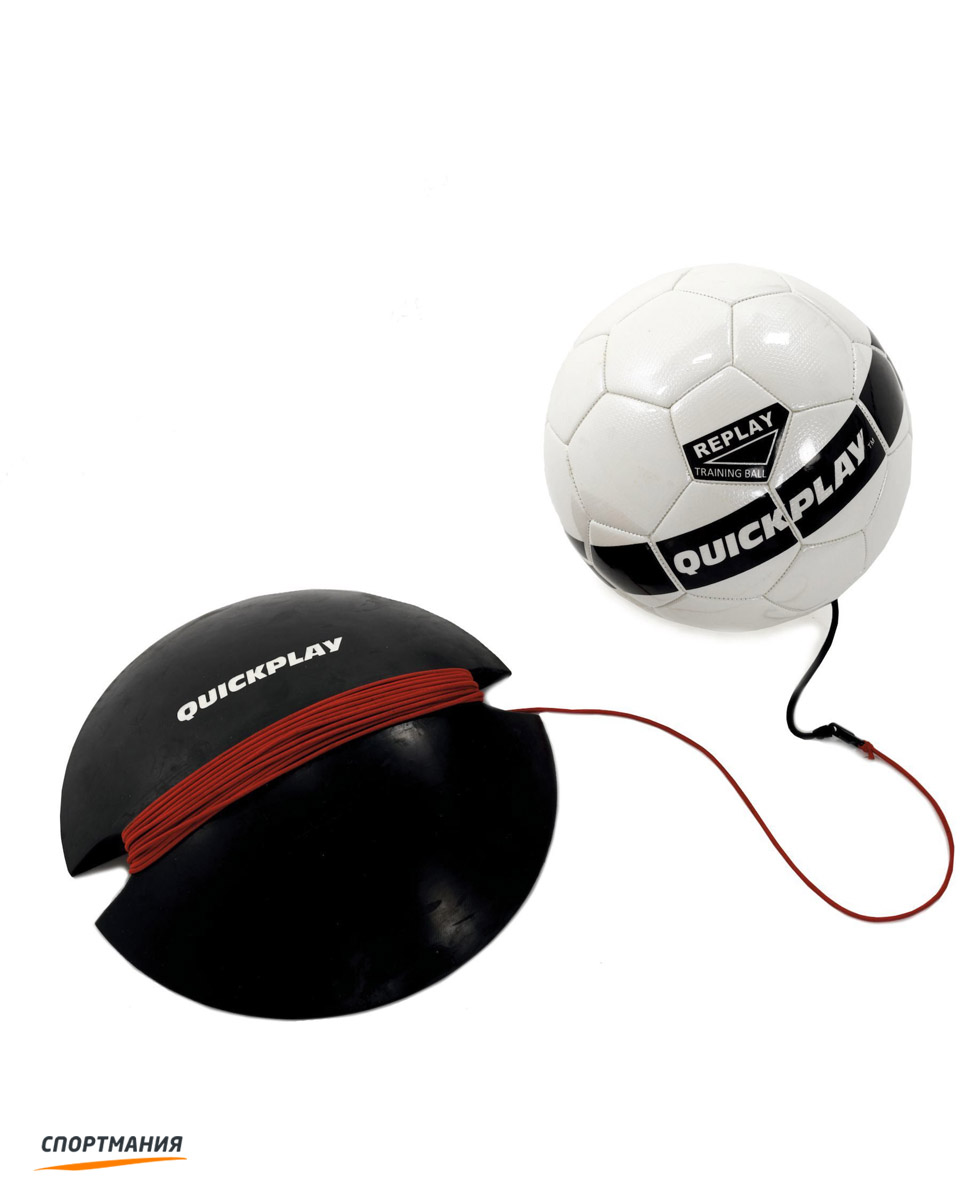 replay-ball-5  Футбольный тренажер Quickplay Replay Ball 5 черный, красный