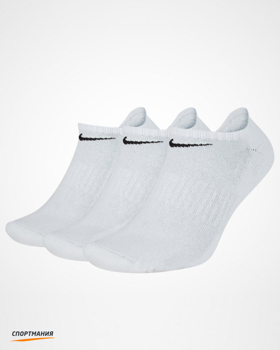 SX7673-100 Носки Nike Everyday Cushion No-Show (3 пары) белый, черный