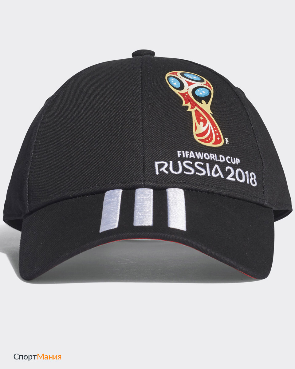 CF3399 Бейсболка Adidas FIFA World Cup Emblem черный, серый