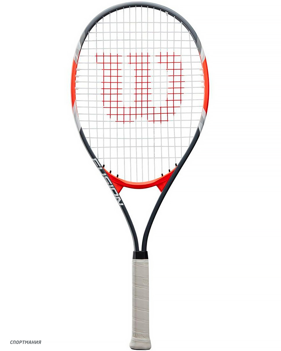 WRT30270U2 Ракетка для большого тенниса Wilson FUSION XL Gr2 черный, белый, оранжевый, красный