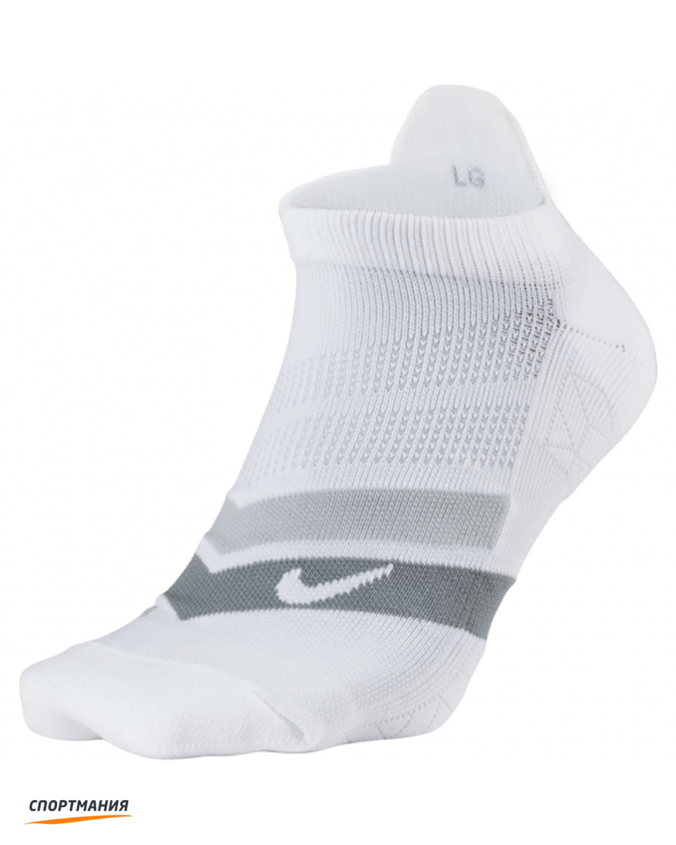 SX5466-100 Женские носки Nike Dry Cushion Dynamic Arch No-Show Run белый, серый