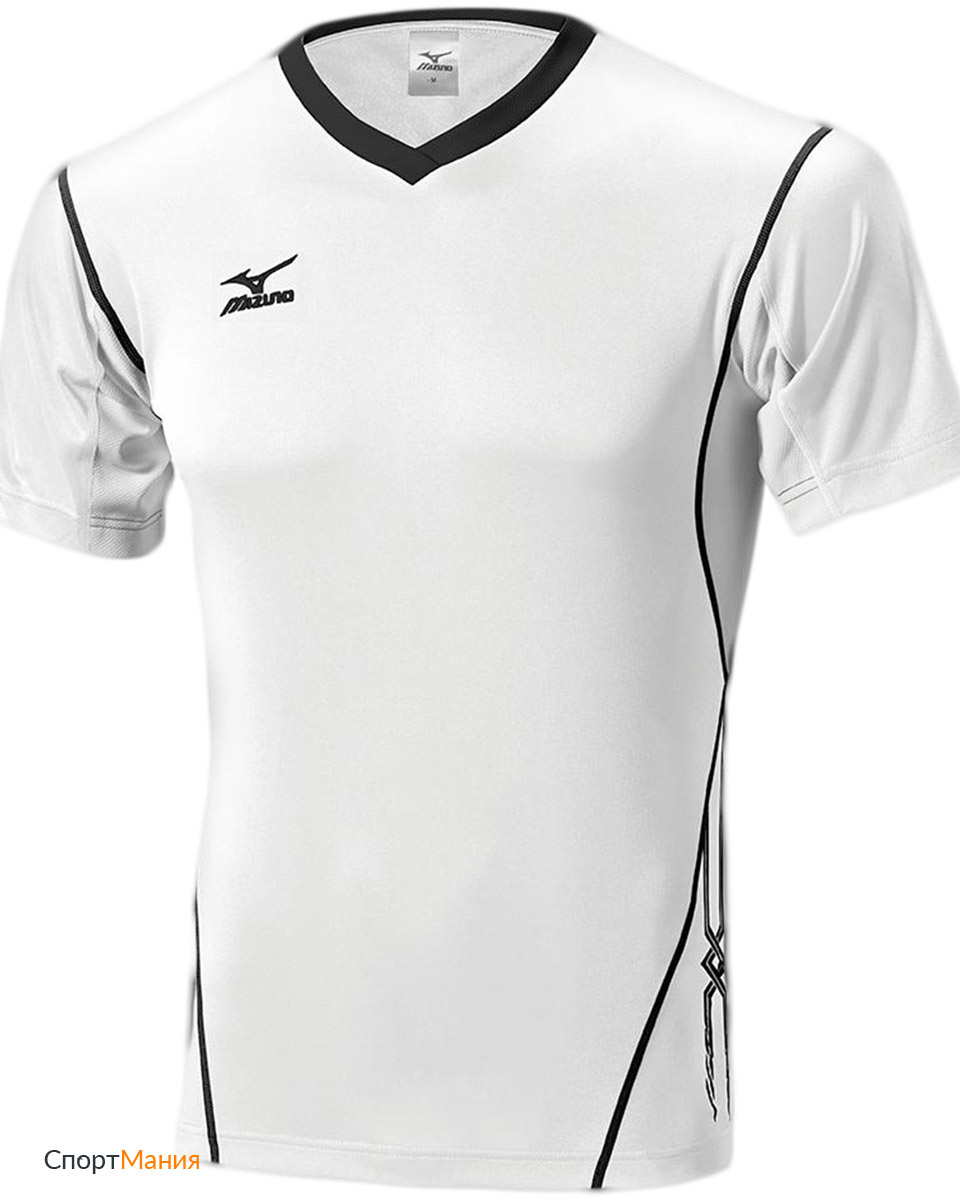 V2EA4501-70 Волейбольная футболка Mizuno Premium Top белый, черный