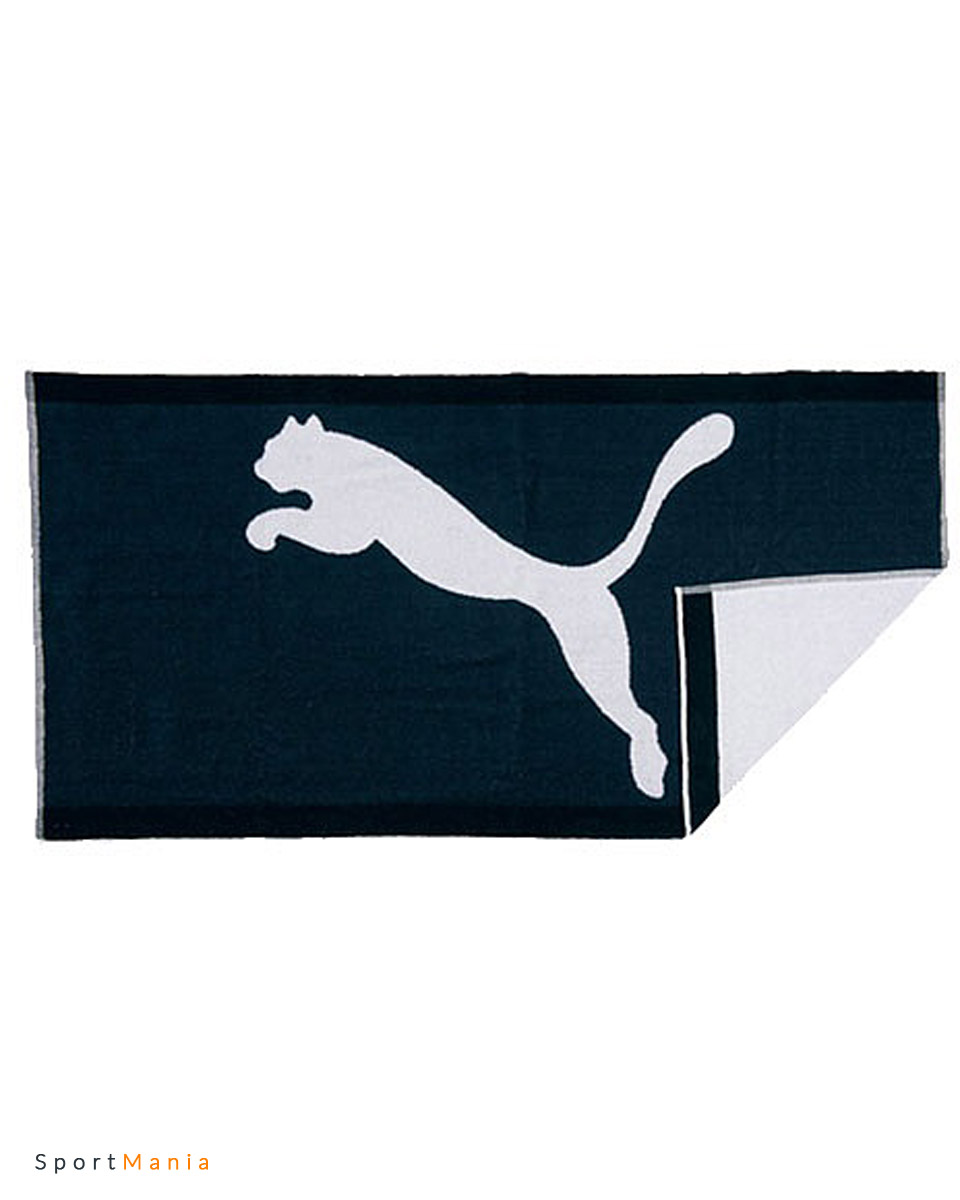 65311106 Полотенце Puma Foundation Towel темно-синий, белый