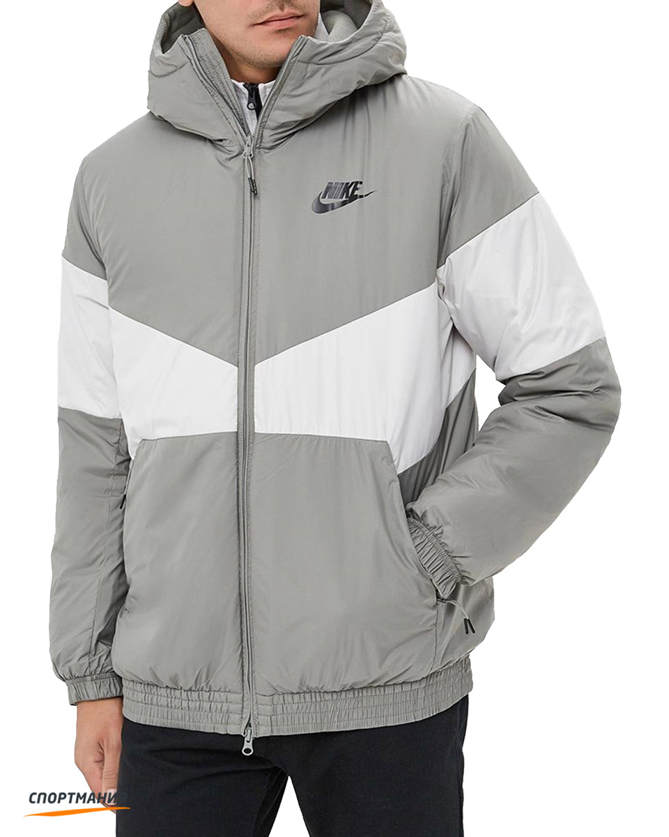 928861-004 Куртка Nike Sportswear Synthetic Fill серый, белый цвет серый,