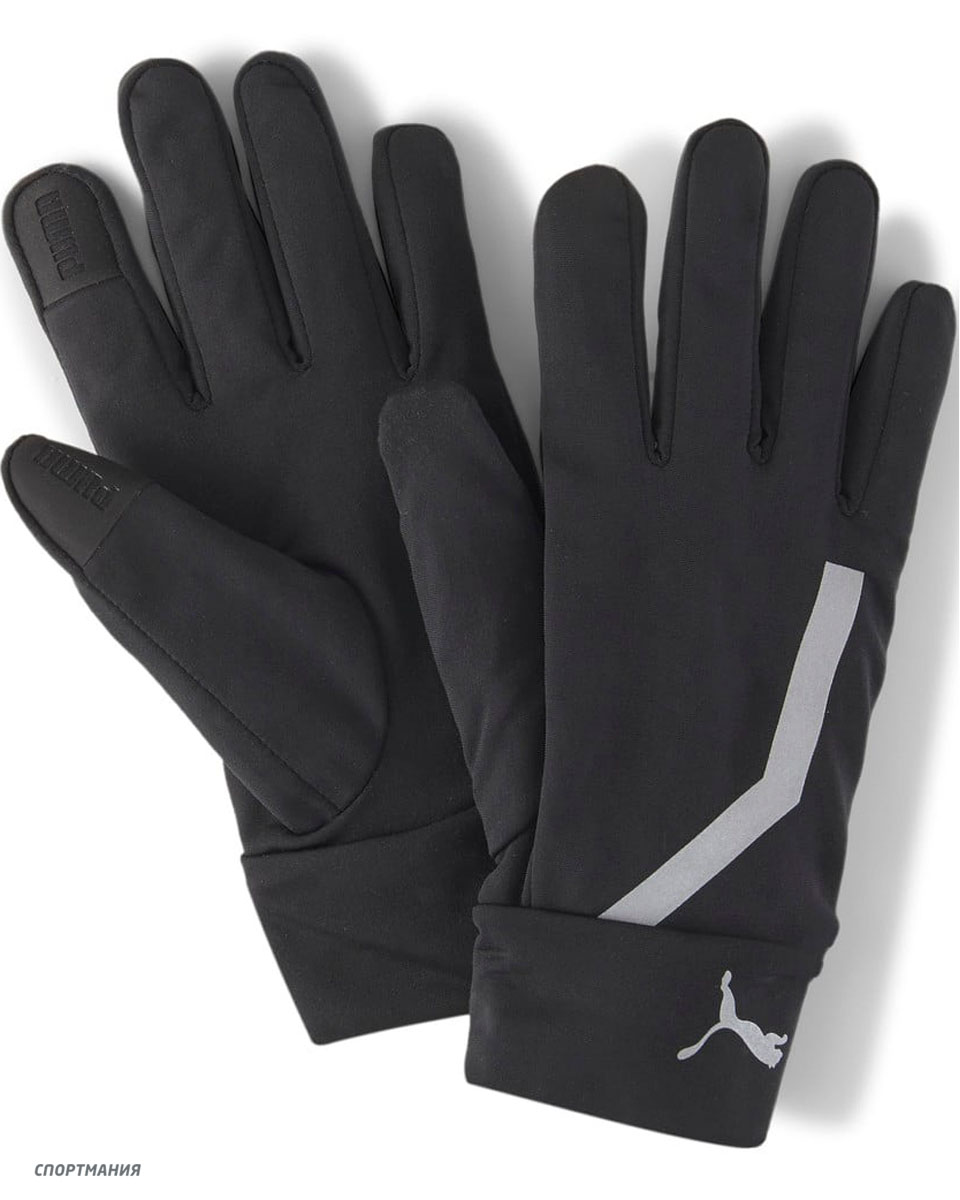 4175701 Перчатки Puma PR performance gloves черный, серый