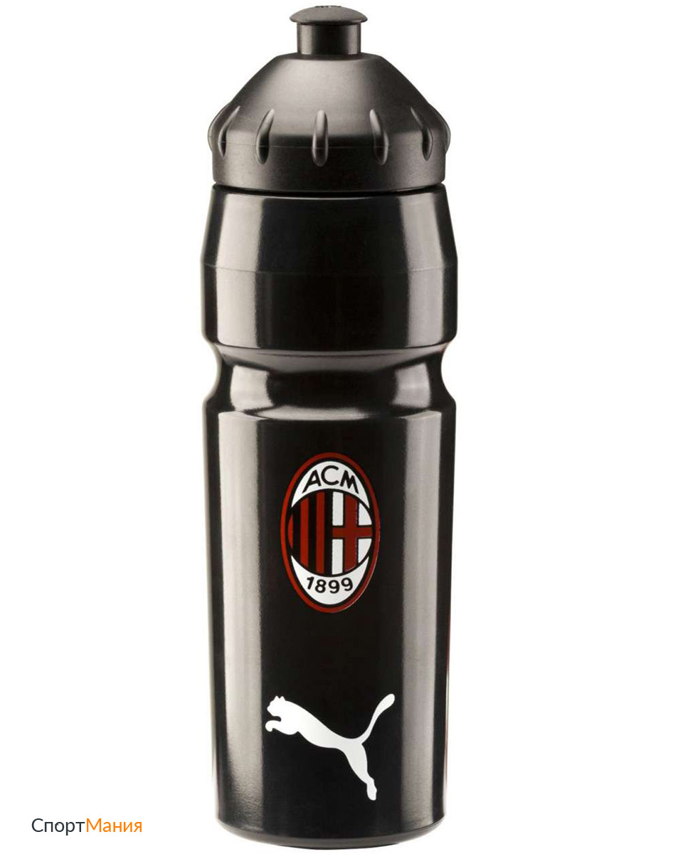 5355401 Бутылка Puma AC Milan New Waterbottle 750 ml черный, красный