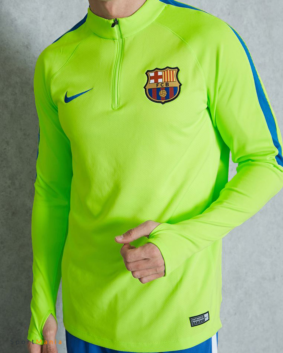 808922-369 Тренировочный джемпер Nike FC Barcelona светло-зеленый