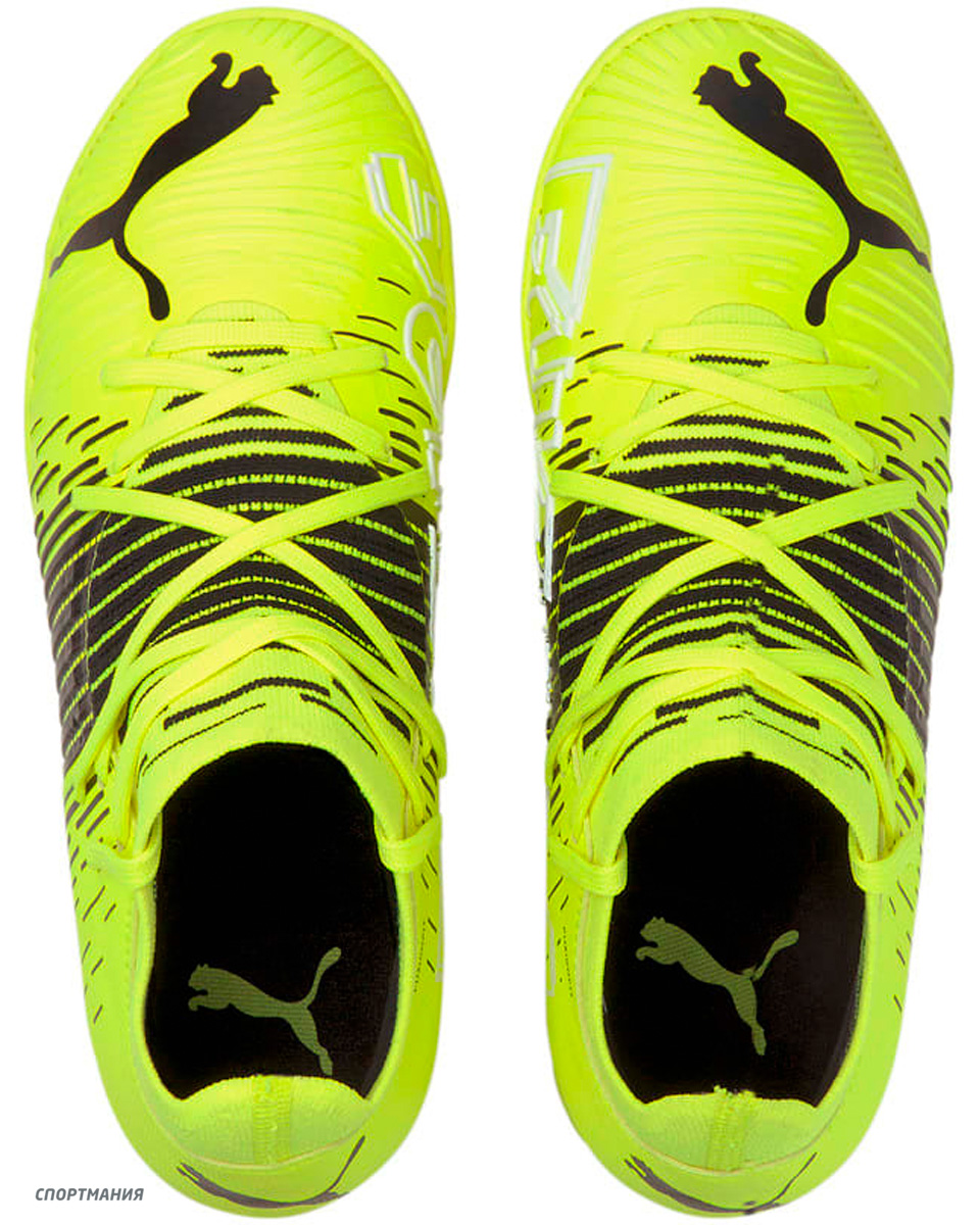 10639701 Детские шиповки Puma Future Z 3.1 TT Jr салатовый, черный