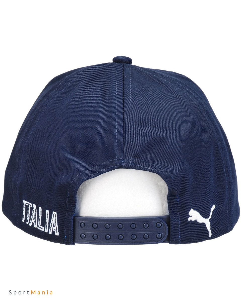 2101703 Бейсболка Italia Team Training Puma темно-синий, белый