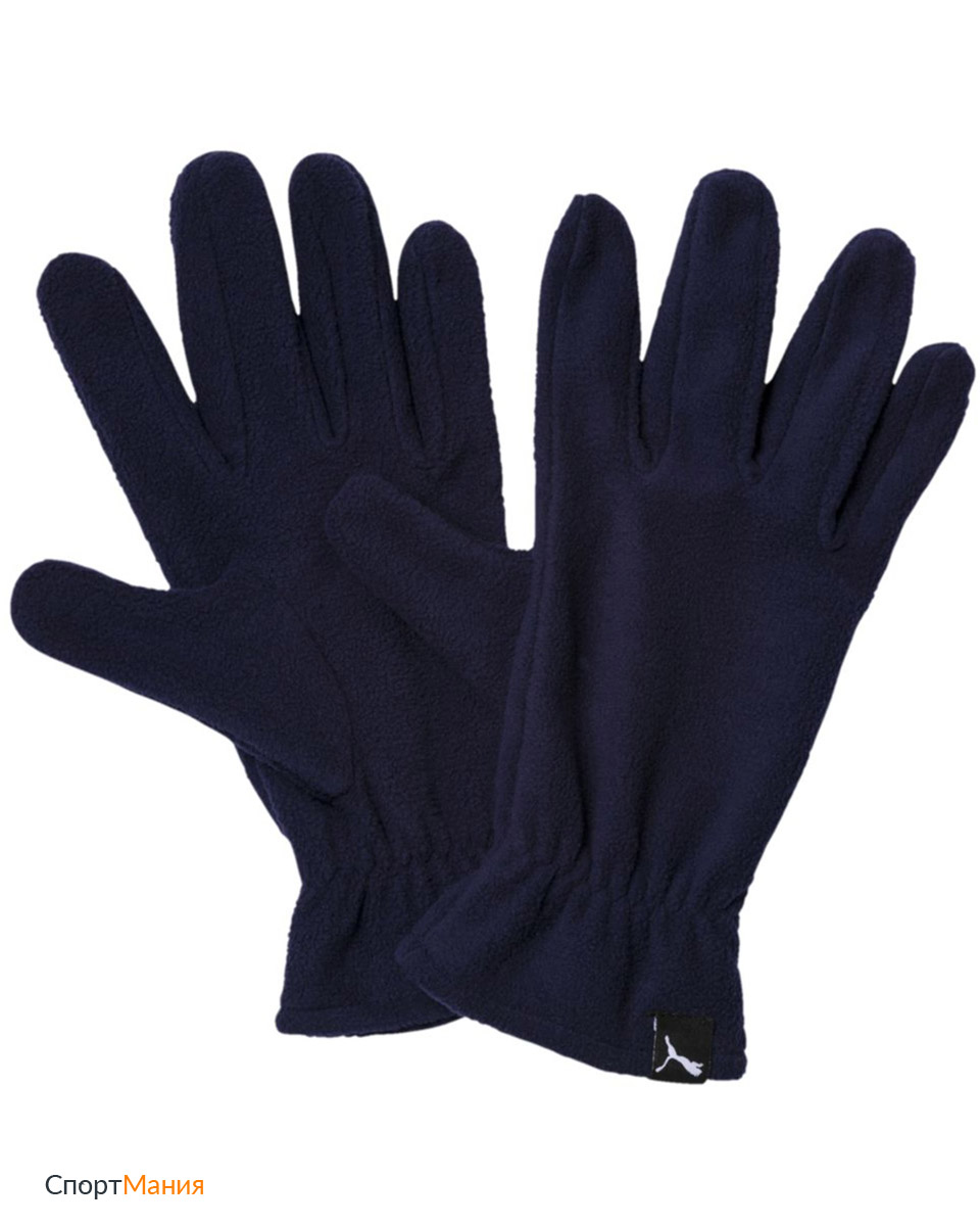 4131704 Перчатки тренировочные Puma Fleece Gloves темно-синий