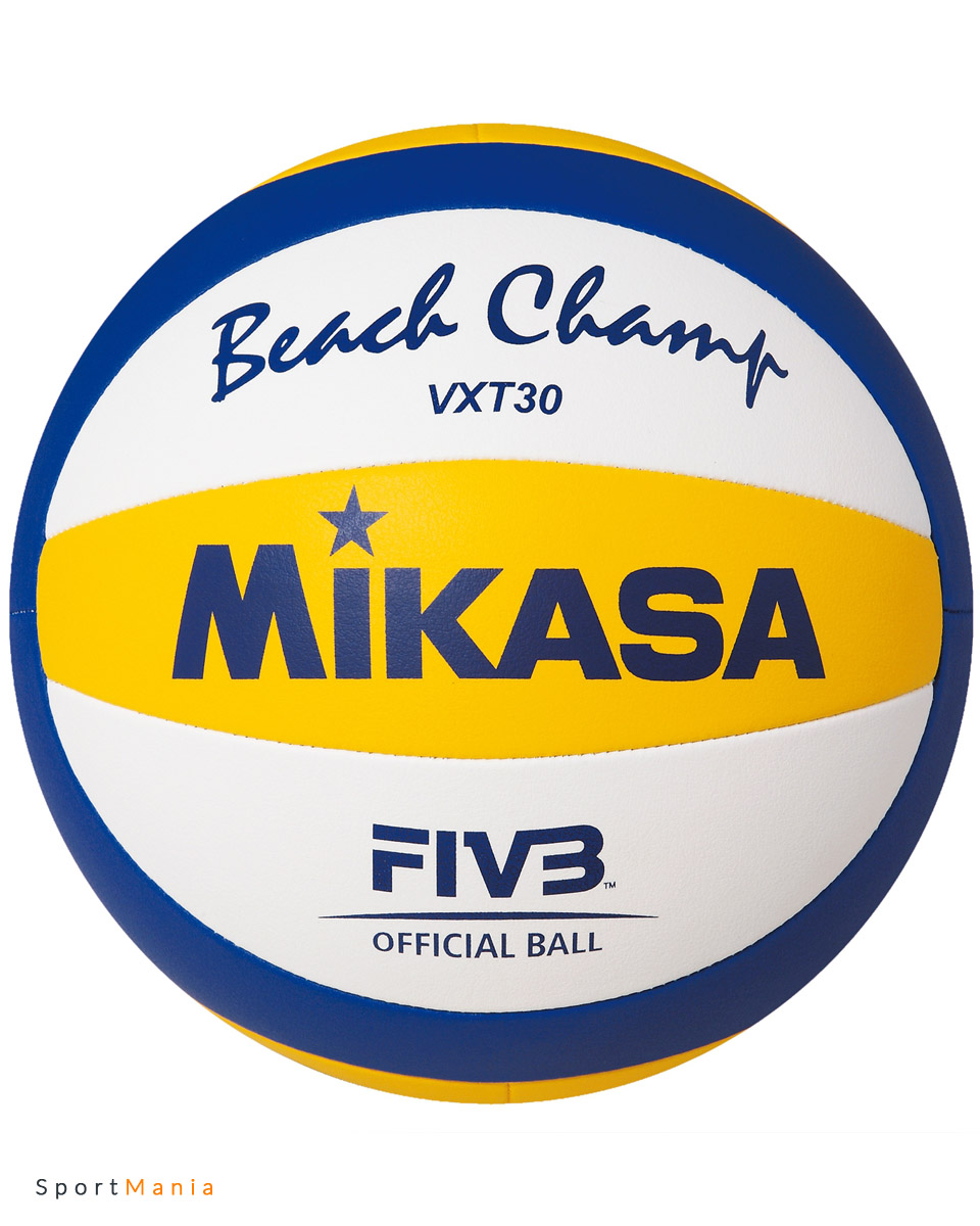 VXT30 Мяч для пляжного волейбола Mikasa VXT30 белый, темно-синий, желтый
