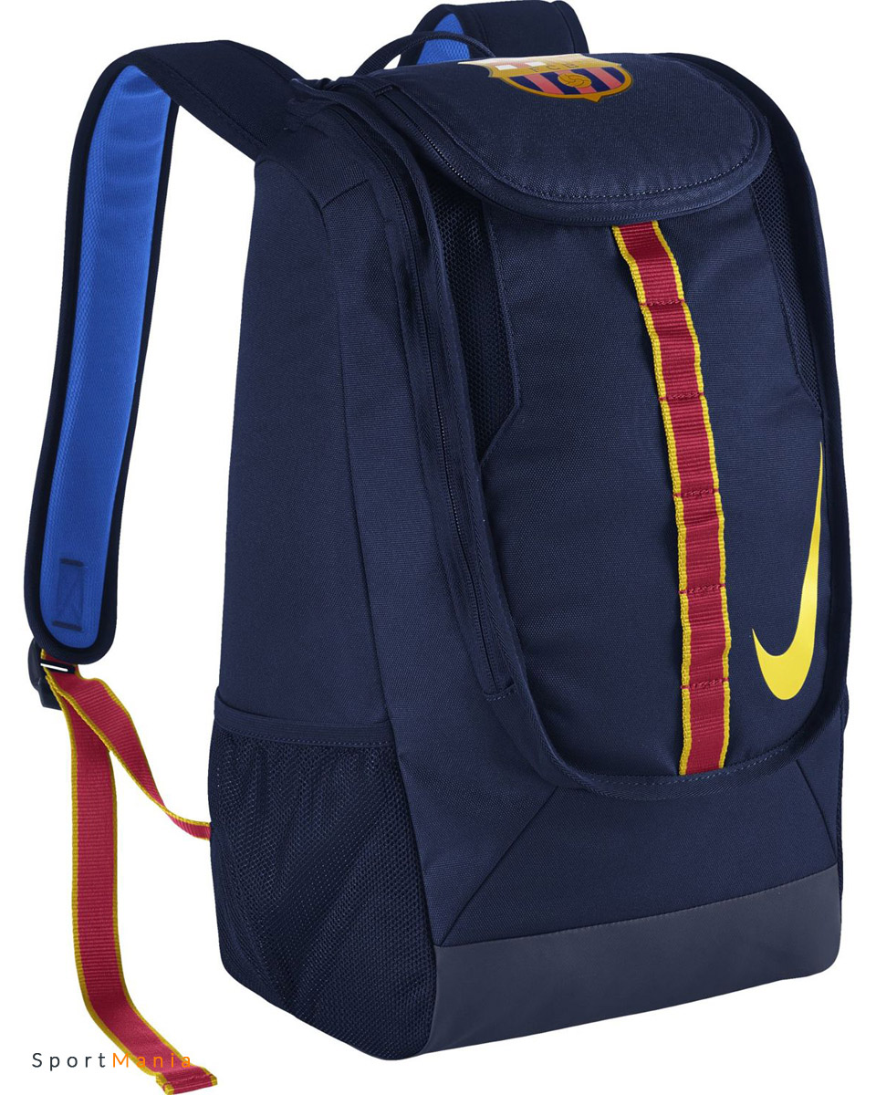 BA5028-410 Рюкзак Nike Allegiance Barcelona Shield темно-синий, бордовый, желтый