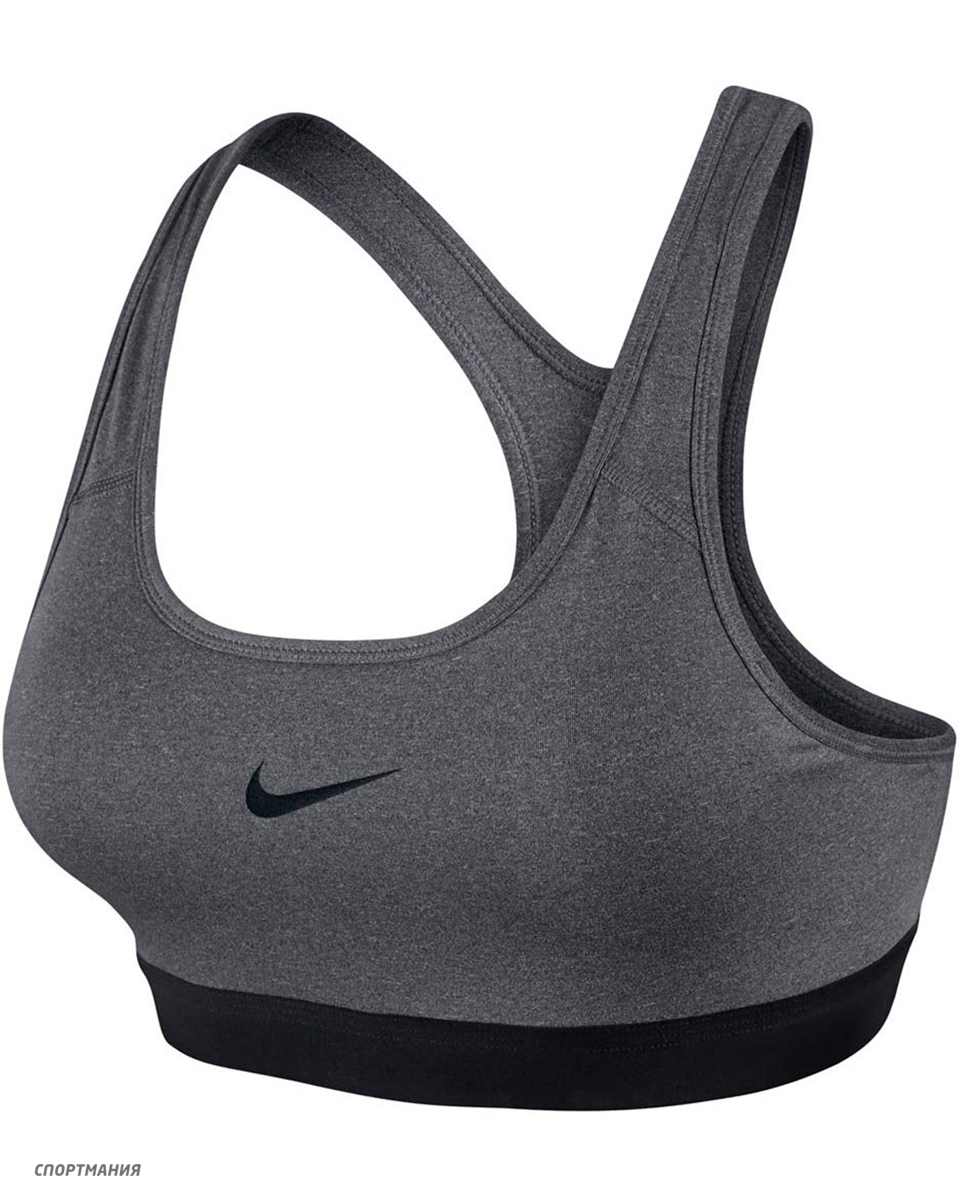 823312-092 Топ Nike Women's Pro Classic Padded темно-серый, черный