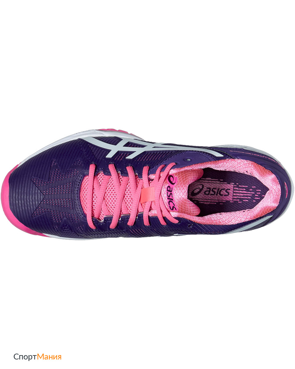 E650N-3301 Женские теннисные кроссовки Asics Gel Solution Speed 3 темно-синий, розовый