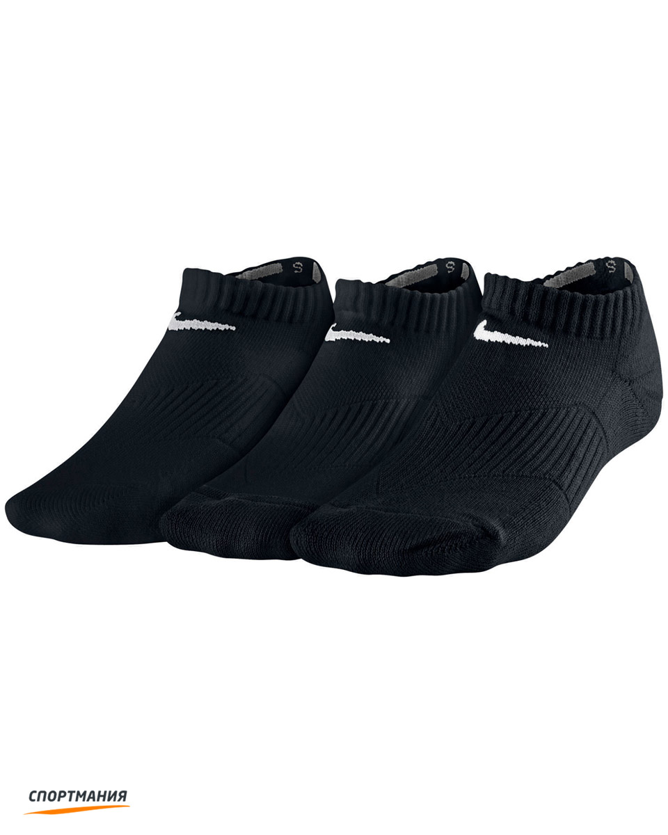 SX4721-001 Детские носки Nike Yth Cushion No Show (3 пары) черный