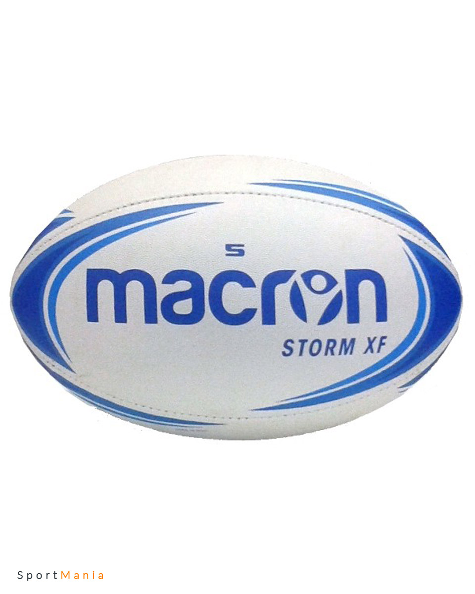 6910018 Мяч регбийный Macron Storm XE №3 белый, синий цвет белый, синий