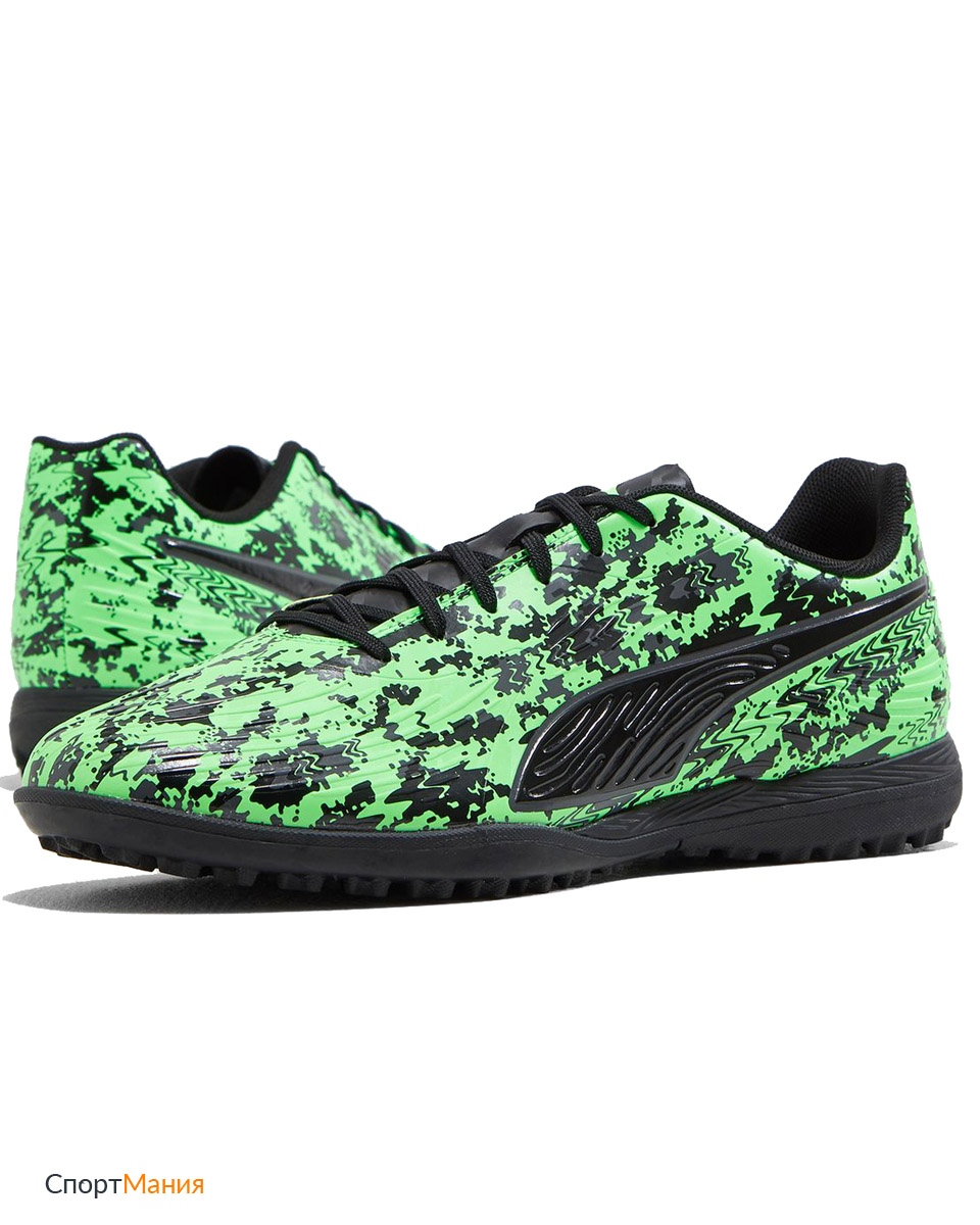 10549503 Шиповки Puma One 19.4 TT зеленый, черный мужчины цвет зеленый,  черный