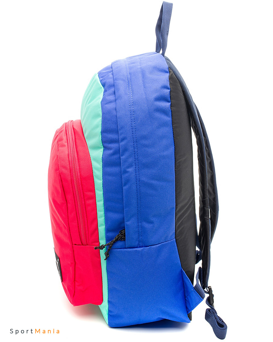 07298827 Рюкзак Puma Academy синий, красный, светло-зеленый