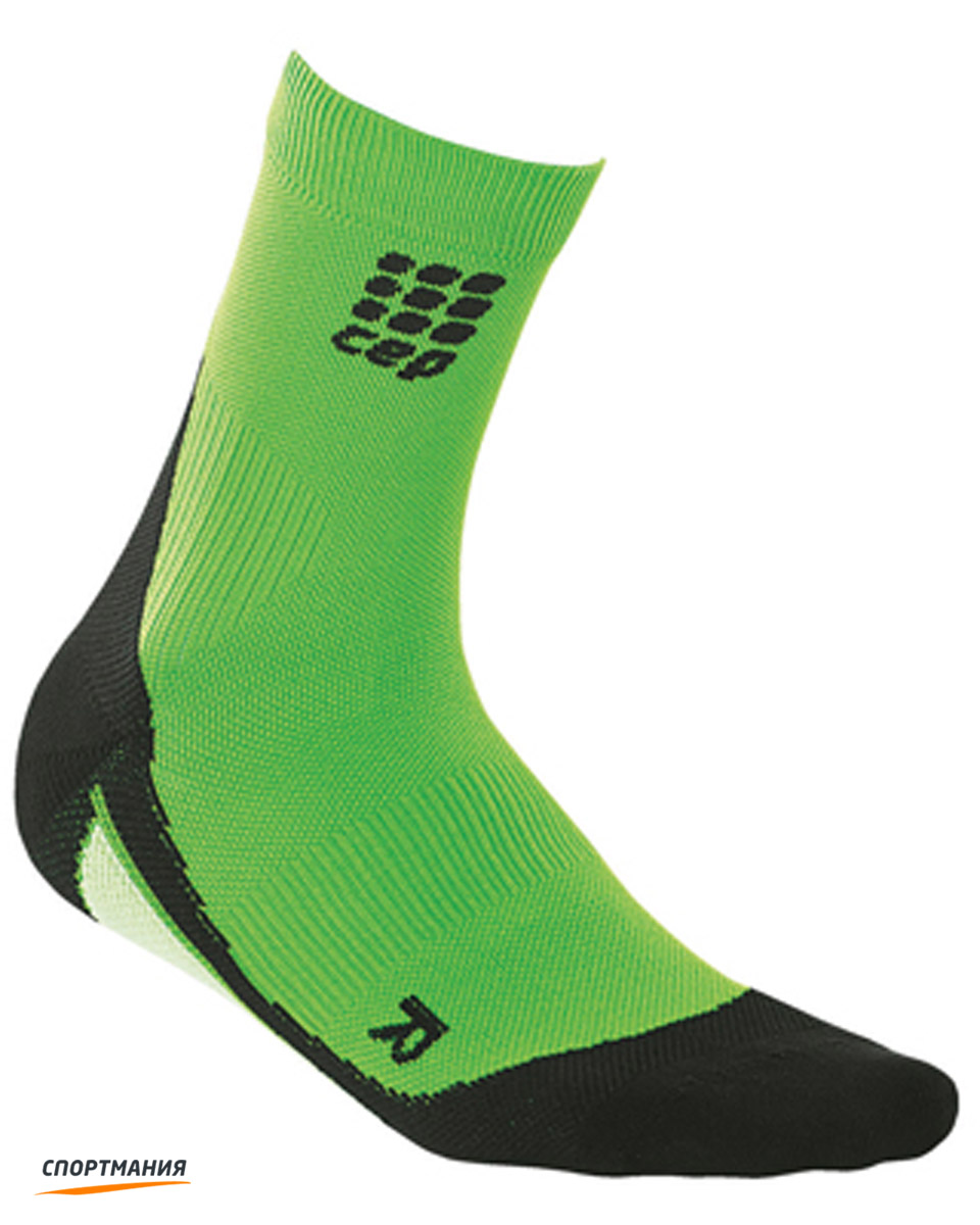 C10W-Z Женские средние носки CEP C10W зеленый, черный