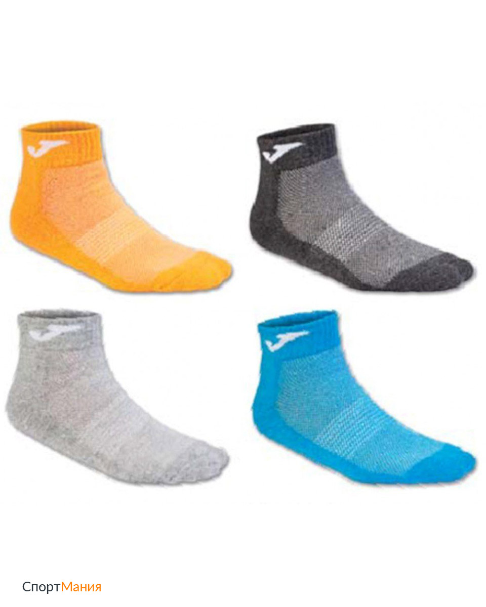400027.P06 Носки Joma Training Socks серый, оранжевый, голубой