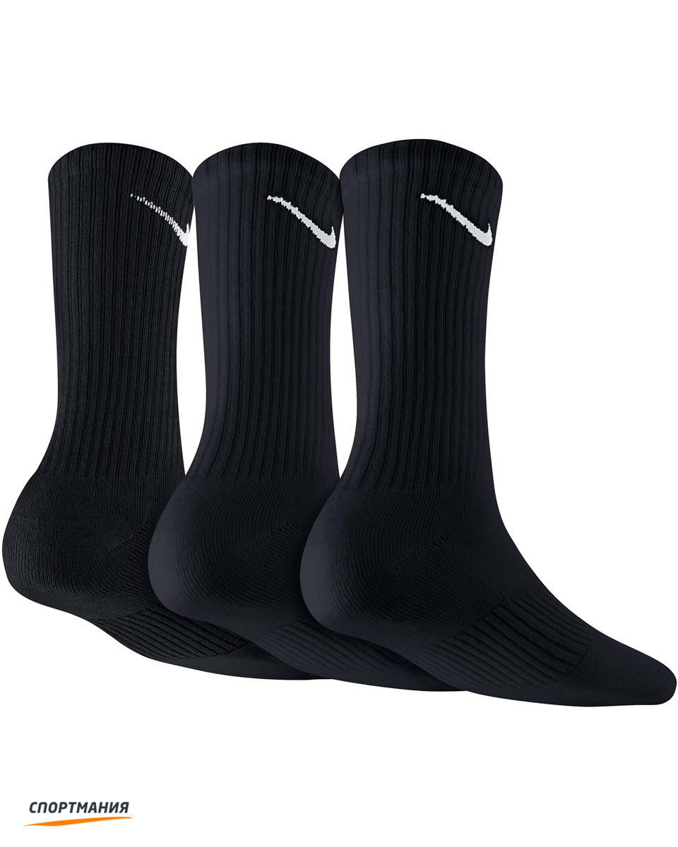SX4719-001 Детские носки Nike Cotton Cushion Crew Moist (3 пары) черный