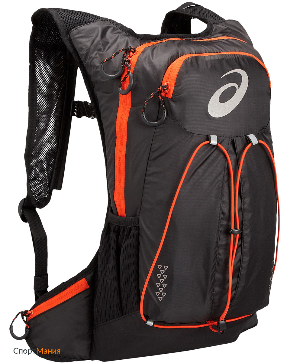 131847-0904 Рюкзак для бега Asics Lightweight running черный, оранжевый