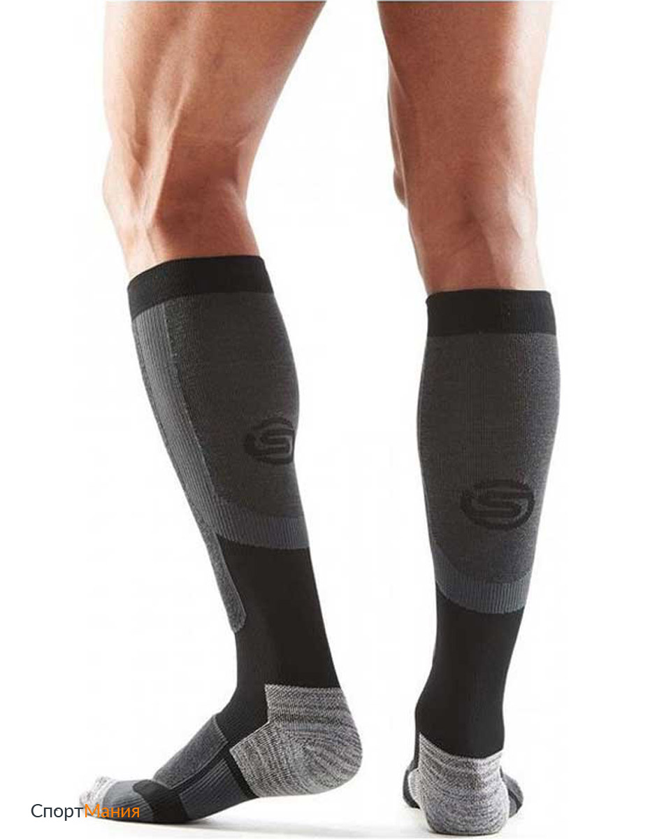 ES00019360002 Компрессионные гольфы Skins Essentials Activ Thermal Compressions Socks серый, черный