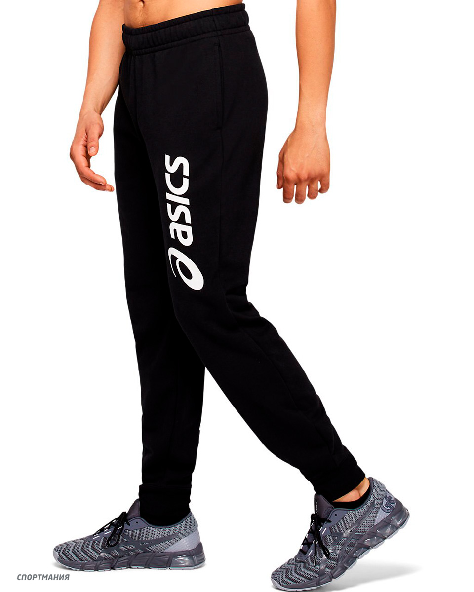 2031A977-005 Брюки мужские Asics Asics Big Logo Sweat Pant черный, белыймужчины цвет черный, белый