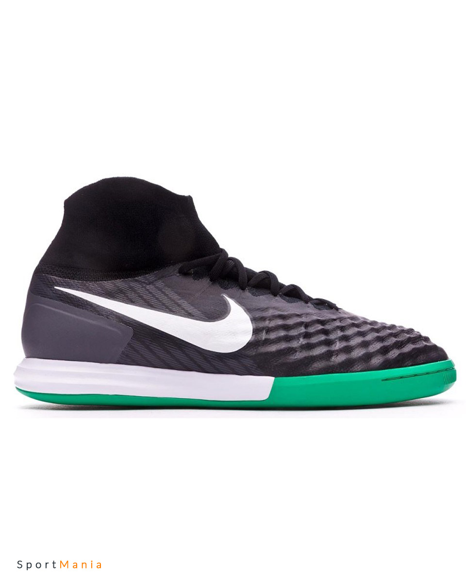 843957-002 Футбольные бутсы Nike Magistax Proximo II DF IC черный, зеленый,  белый мужчины цвет черный, зеленый, белый nike magistax proximo ii df ic