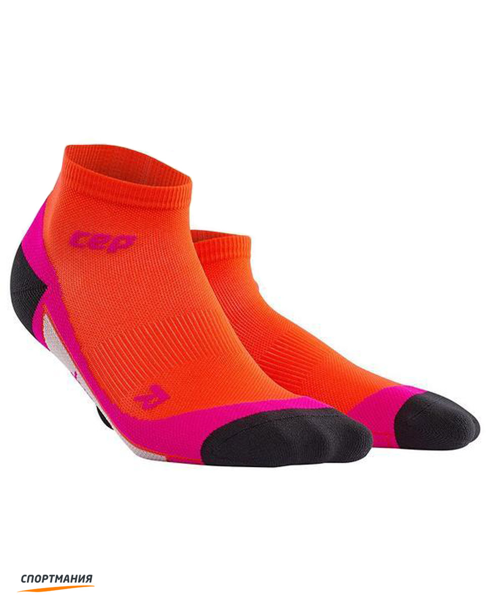 C090W-R4 Женские компрессионные носки CEP C090W оранжевый, розовый