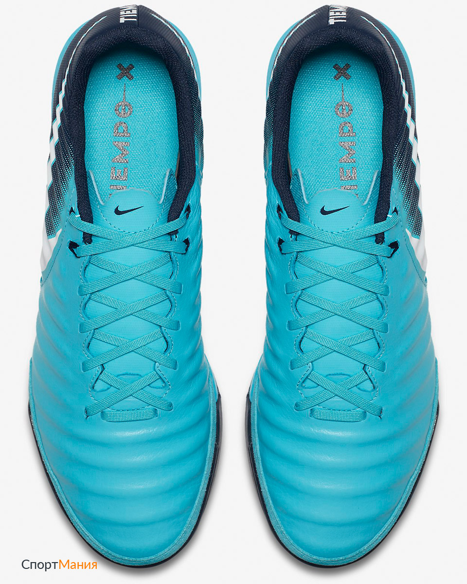 897765-414 Бутсы для игры в зале Nike Tiempox Ligera IV IC голубой, черный,  белый мужчины цвет голубой, черный, белый