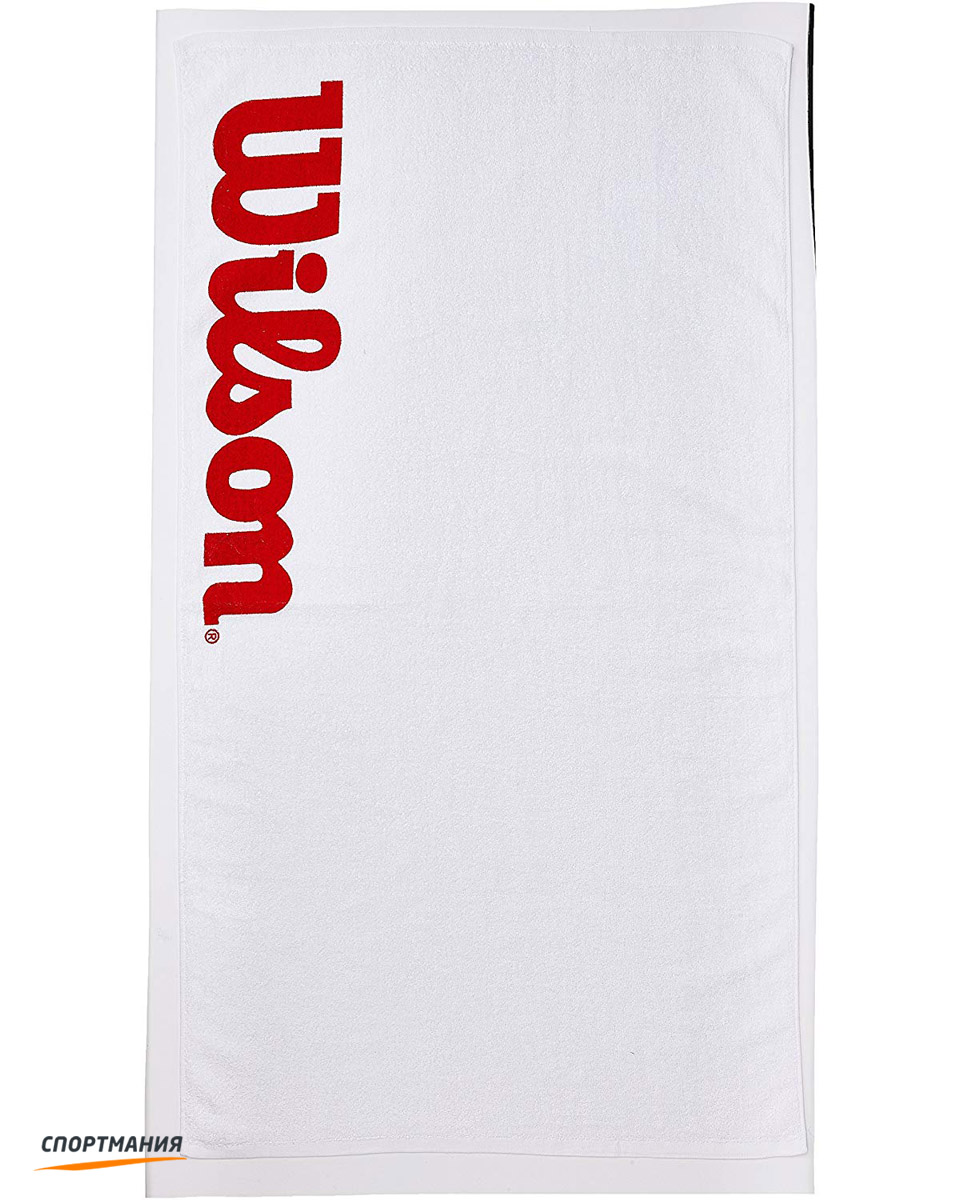 WRZ540100 Полотенце Wilson Sport Towel белый, красный