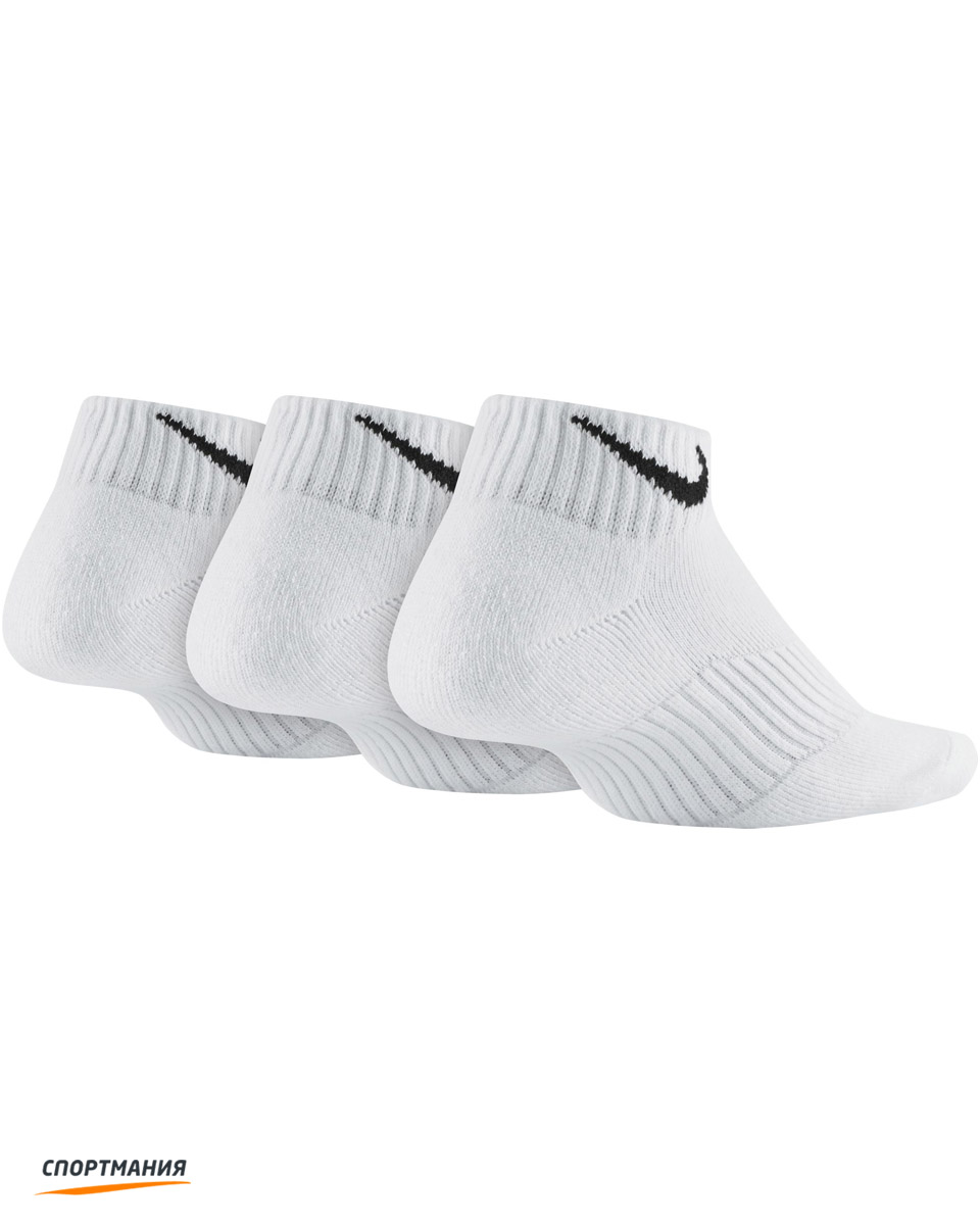 SX4720-101 Детские носки Nike Cotton Cushion Low Cut Moist (3 пары) белый, черный