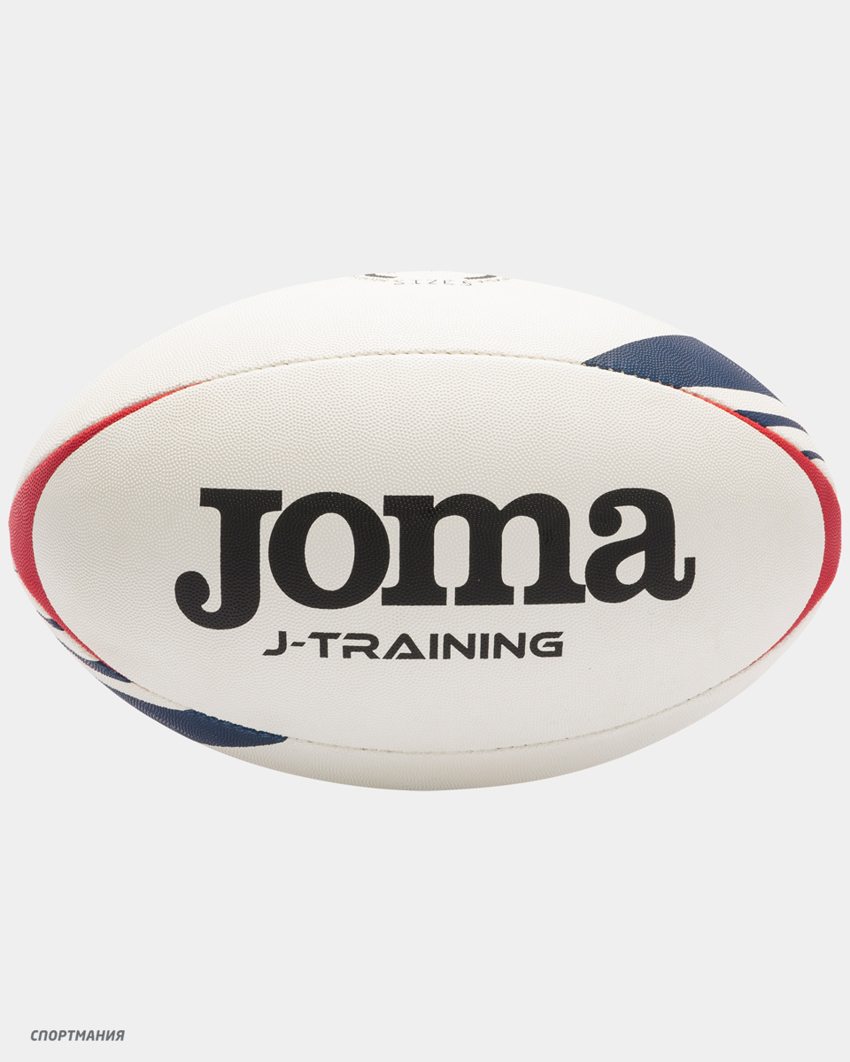 400679.206 Мяч Joma для регби J-Training белый, черный, красный, темно-синий