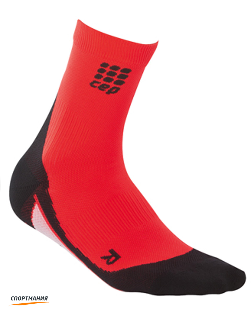 C10W-R Женские средние носки CEP C10W красный, черный