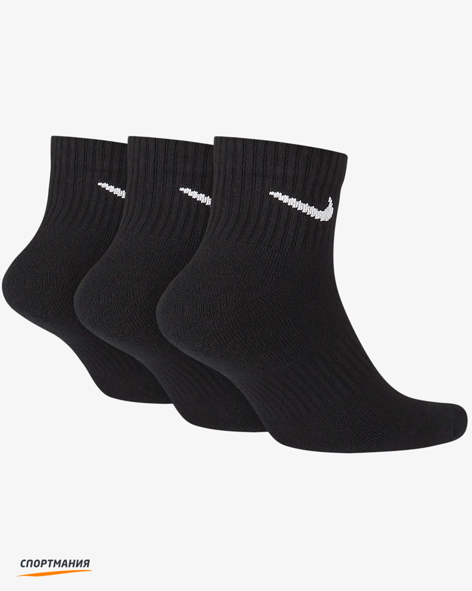 SX7667-010 Комплект носков Nike Everyday Cushion Ankle 3P черный