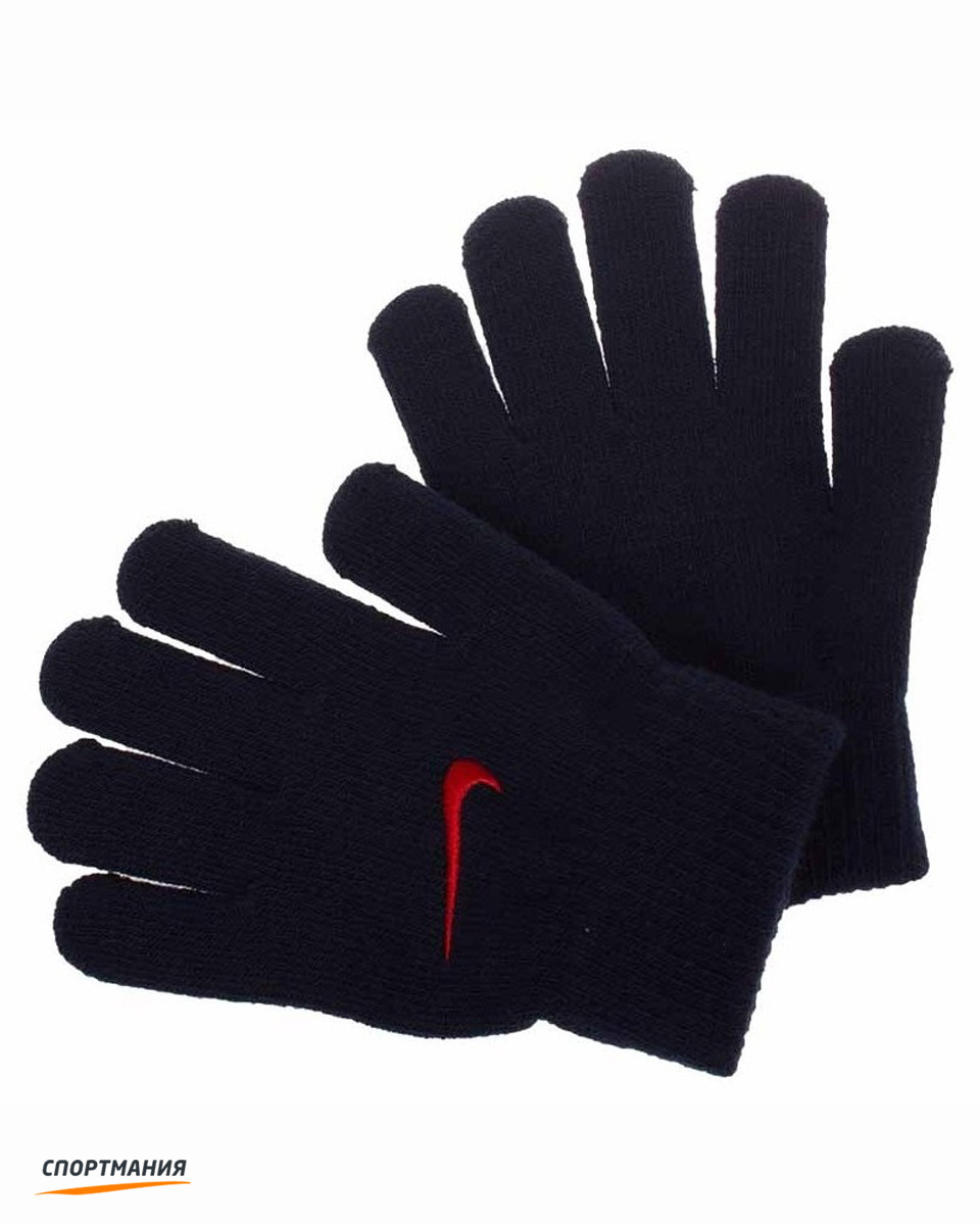N.WG.89.463.2S Перчатки детские Nike Youth Knitted Gloves черный, красный
