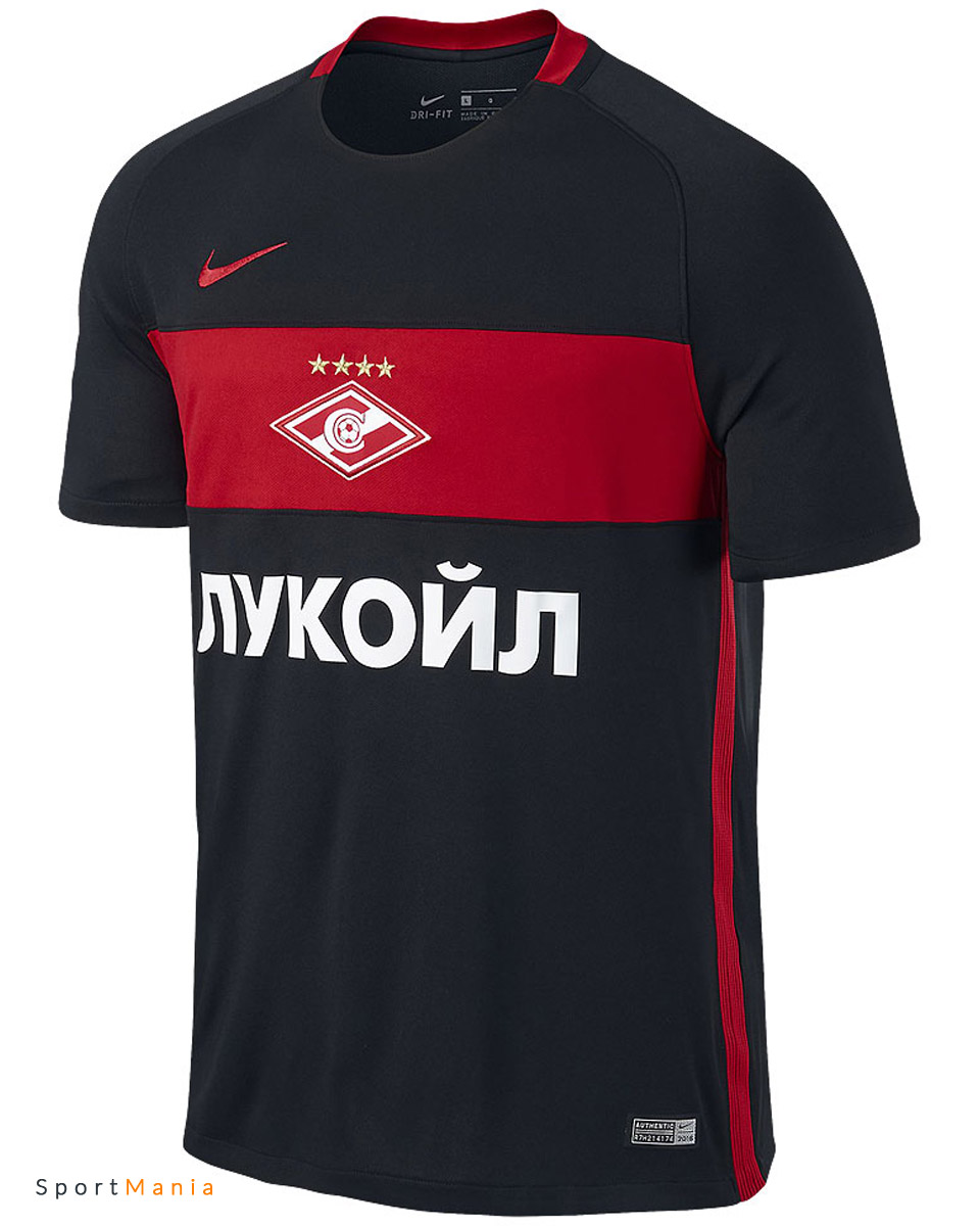 808436-011 Футболка игровая Nike ФК Спартак красный, темно-синий